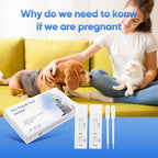 Dog & Cat Urine Pregnancy Test Kit at Home, 5-Minute Fast & Accurate Results up to 99%, Painless & No Blood Draw, Easy Test Strips for Pet Owners & Breeders