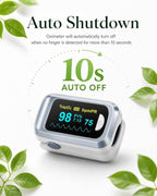 Fingertip Pulse Oximeter Blood Oxygen Saturation Monitor Pulse Ox, Heart Rate and Fast Spo2 Reading Oxygen Meter with OLED Screen Included Lanyard and 2 X AAA Batteries