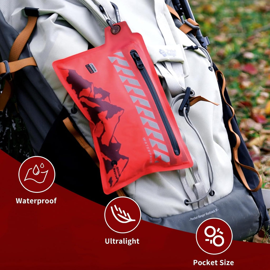 RHINO RESCUE Waterproof First Aid Kit, 114pc Ultralight Compact Gear | Medical Kit for Backpacking, Cycling, Travel, Vehicles, Climbing, Easy to Carry in a Carry-on