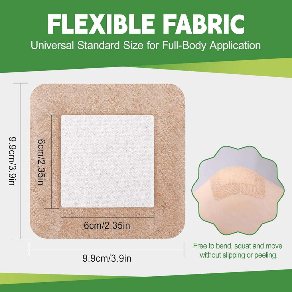 16 Pack Silicone Bandages for Sensitive Skin, 4x4 Latex Free Hypoallergenic Breathable Adhesive Bandage with Gentle Border, Large Wound Care Patches with Easy Painless Removal