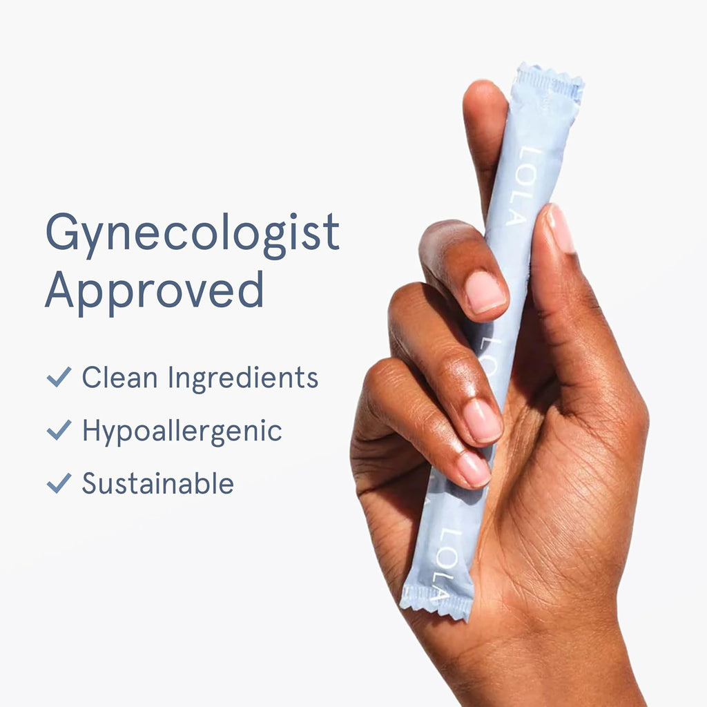 LOLA 100% Organic Cotton Tampons with Cardboard Applicator, Regular