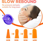 VOISEN 60 Pairs Foam Ear Plugs, Ear Plugs for Sleeping Noise Cancelling