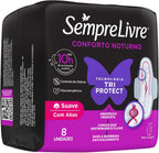 Sempre Sanitary Pads With Wings 8 pieces