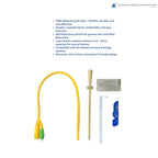 MANISH MEDI INNOVATION Suprapubic Catheterisation Set (LATEX, 2-Way) | Medical-Grade Silicone | Sterile Single-Use Kit | Minimally Invasive Design | Safe & Effective Urine Drainage for Hospitals & Urology Care (14 FR - 45 CM)
