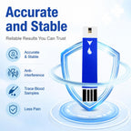 Stondon Blood Glucose Test Strips and Lancets, 100 Each, for G430/G520/G425 | Compatible with Stondon G430, G520 and G425-3 meters, no coding strips, single-use lancets, 100 tests