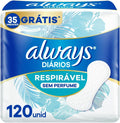 Always Panty Liners Fragrance-Free 120 pieces