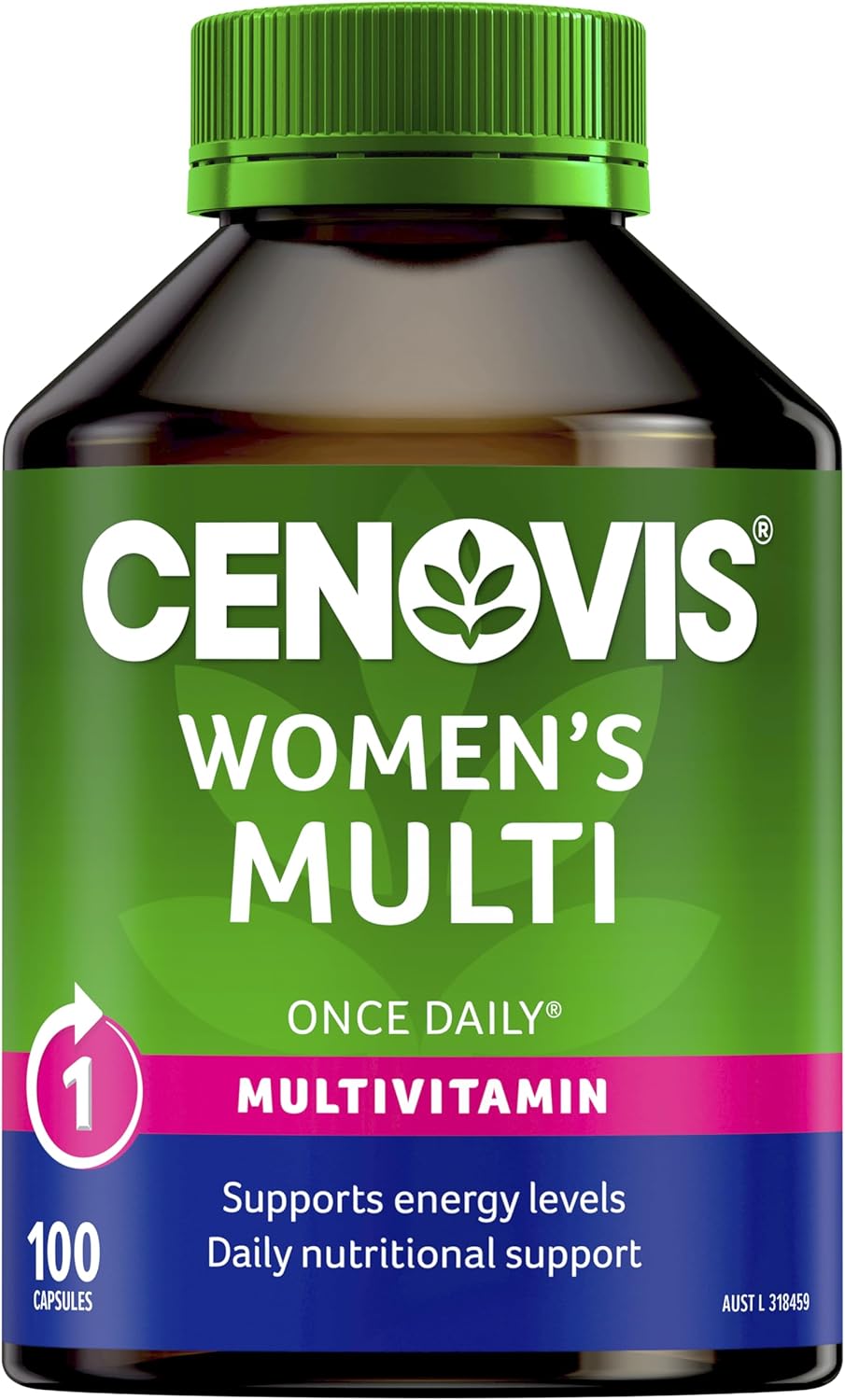 Cenovis Women's Multi Capsules 100 - 1-a-Day Multivitamin - Supports Energy Levels & Healthy Immune System Function - Maintains Healthy Eye Function, Hair Health - Supports Dietary Calcium Absorption