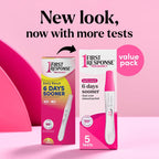 First Response Early Result Pregnancy Test, 5 Count Pack of 1 | Test As Early As 6 Days*, Over 99% Accurate*, Early Pregnancy Detection, Answers In 3 Minutes