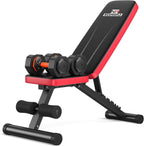 NICEPEOPLE Adjustable Weight Bench for Home Gym, 660LBS Capacity Workout Bench with 8 Backrests for Chest Shoulders Arms, Compact and Foldable Strength Bench for Small Space Apartment Room