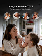 iHealth RSV Test + Flu A/B + COVID-19 Test, 4-in-1 Rapid Home Test, 4 Tests
