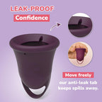 UVA Reusable Menstrual Cup Heavy Flow Kit with Sterilizer - Size B - 10-Year Durable & Leak-Proof Silicone - Large Menstrual Cup, Sterilizer & Traveling Bag Period Cup Set