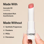 Honest Beauty Moisturizing Vegan Tinted Lip Balm, Antioxidant-Rich, Melon