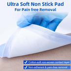 Niceful Super Absorbent Wound Dressing 5" x 5" (10 Pcs) – Sterile Non Stick Gauze Pads for Wound Care, Heavy Exudate Large Bandages for Pressure Ulcers, Bedsores, Diabetic Foot Ulcers