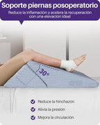 Kekoy Adjustable Adult Anti-Reflux Wedge | Ideal for Sleep Apnea, Acid Reflux, Snoring and Postoperative Recovery | Memory Foam Wedge Pillow, Washable Cover and Handle – Grey