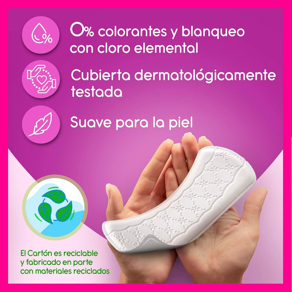 Carefree Plus Large Light Fragrance Pantyliners (48 Pack), Protects Absorbent and Breathable Daily Use, Extra Long Protectors with Odor Protection
