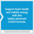 Life Extension AmpliQ CoQ10, Heart Health, Kidney and Liver Health, ubiquinone 50 mg, Advanced Formula, Gluten Free, Non-GMO, Vegetarian, 60 Capsules