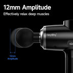 HEYCHY Massage Gun Deep Tissue with Heat and Cold, HSA Eligible12mm Amplitude Muscle Massager for Athletes, Men Women Back Neck Shoulder Recovery, Quite for Home Gym, FSA