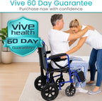 Vive Gait Belt with Leg Straps - Heavy Duty Transfer Belt with Quick | Release Gait Belts for Seniors - Adjustable Bed, Stand Assist Aid with Handles - Physical Therapy Mobility Aid for Elderly