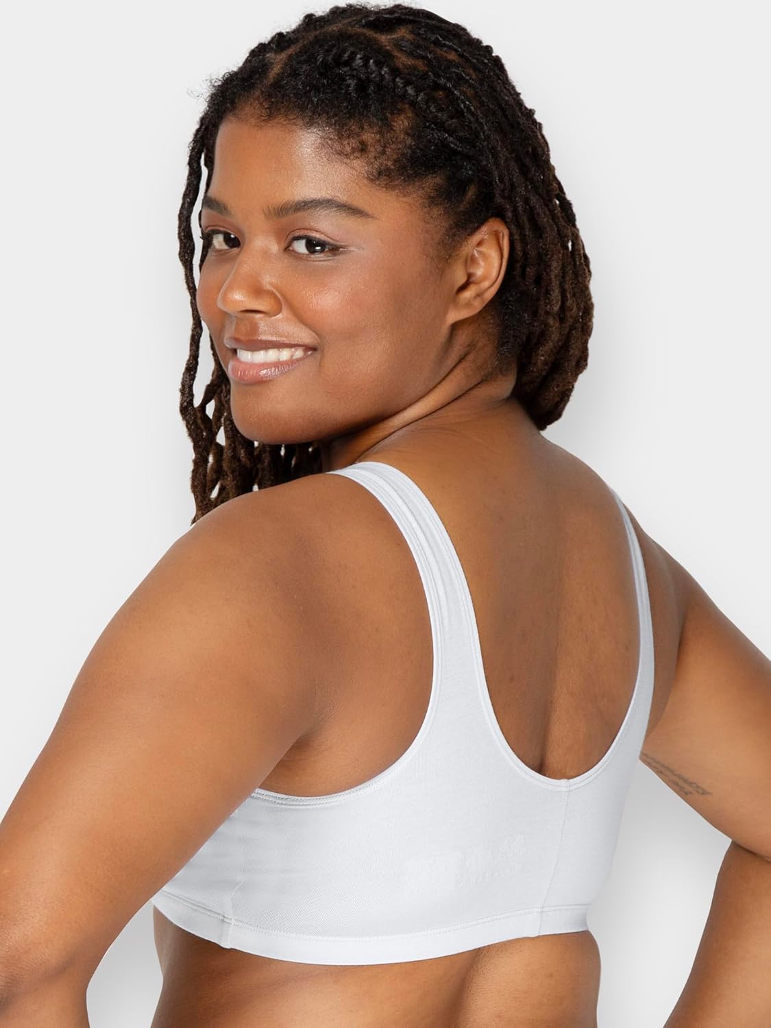 Fruit of the Loom Woment's Front Close Racerback Sport Bra 2 Pack