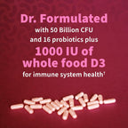 Garden of Life Probiotic Supplement for Urinary Tract Health - Dr. Formulated Urinary Tract+ for Digestive and Urinary Tract Support, Shelf Stable, 60 Capsules