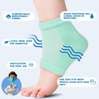TEAWOO Moisturizing Heel Socks - 6 Pairs for Dry Cracked Feet | Toeless Gel Socks for Hydration and Repair, Soften and Hydrate Dry Cracked Feet Heels, Gel Socks for Dry Cracked Feet