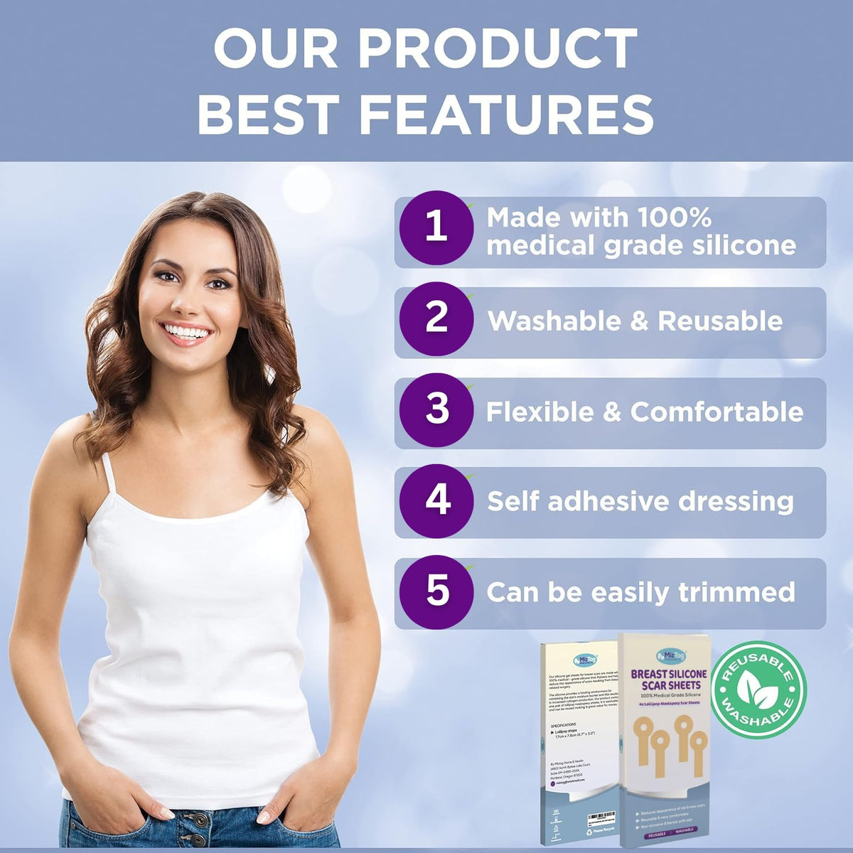 Bras Silicone 4 pieces