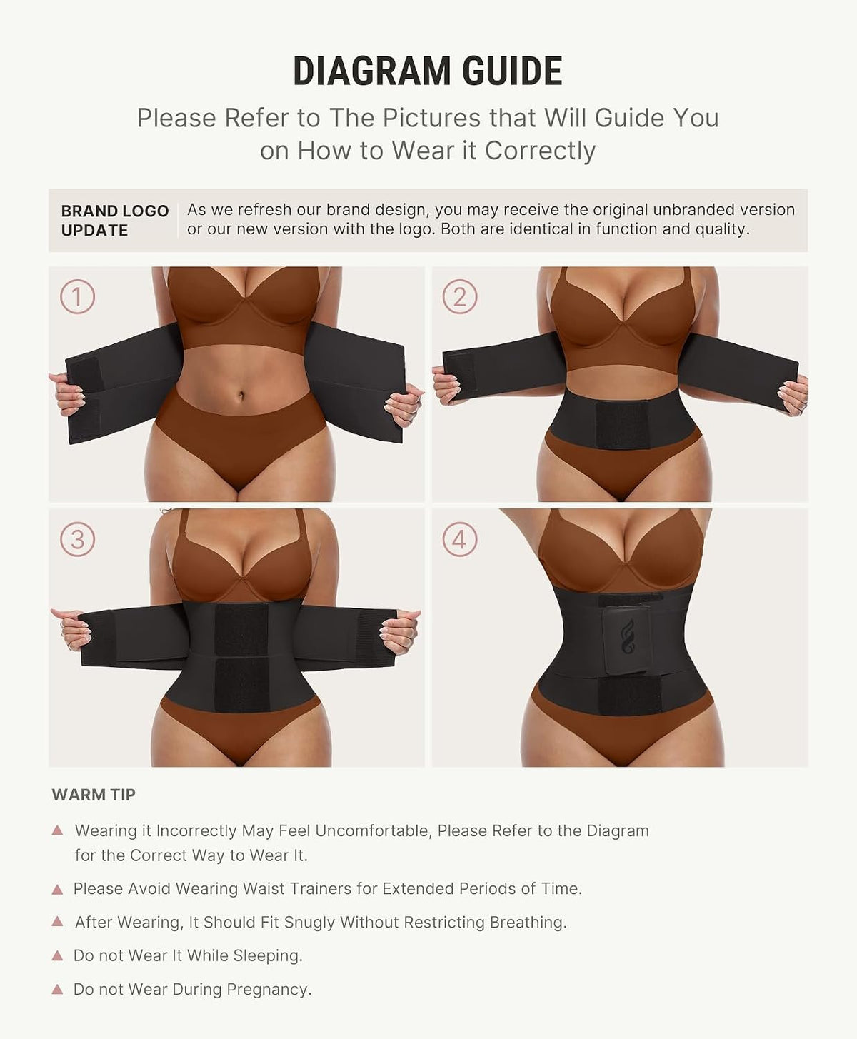 FeelinGirl Waist Trainer Belt Cincher Corset Tummy Control Faja Body Shaper
