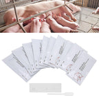 10 Pieces Pregnancy Test for Pigs, Pregnancy Early Detection Test Tool, Pregnancy Test Kit for Bristles, Pregnancy Test Sheet for
