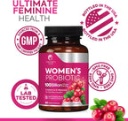 Probiotics for Women, Probiotic with 50 Billion CFU, Multi Strains to Support Immune, Digestive, Feminine Vaginal and Urinary Health, Shelf Stable, Delayed Release, No Soy Gluten Dairy - 60 Capsules