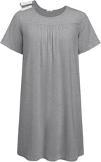 Deyeek Hospital Gowns for Women Tear Away Snap Open Back Post Surgery Dress