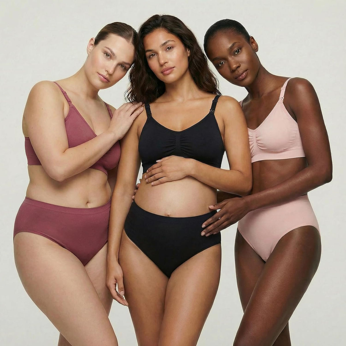 Under Control Nursing Bra 4-Pack - Wireless Maternity & Sleep Bra with Removable Pads - Comfortable Breastfeeding Bra (S-2XL)