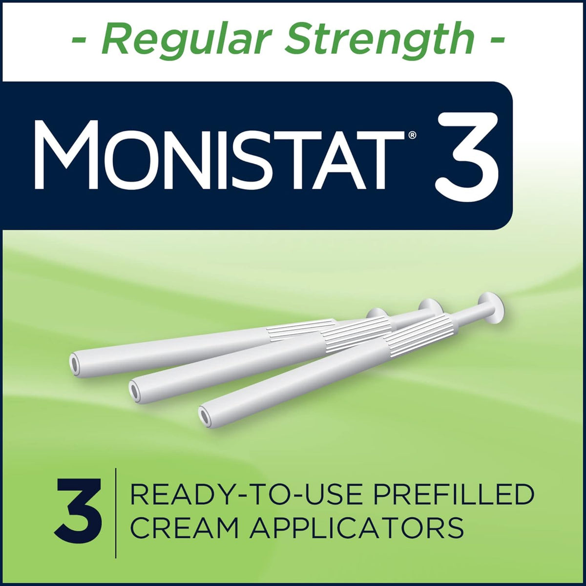 Monistat 3-Day Yeast Infection Treatment for Women, Miconazole Cream, 3 Prefilled Applicators