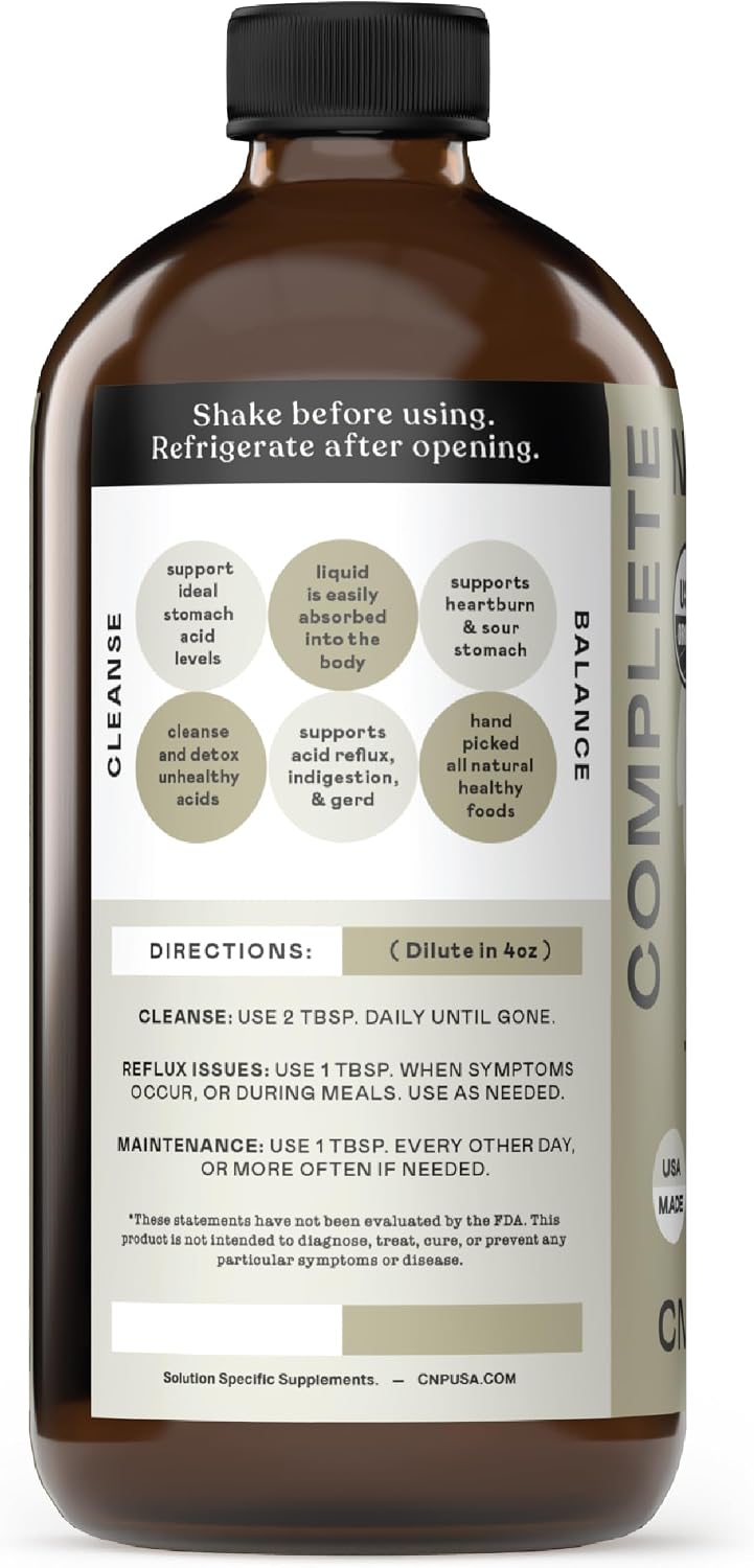 Reflux Pro Liquid Supplement 16oz - Organic Acid Reflux Cleanse Formula with Apple Cider Vinegar Ginger Garlic Hops Aloe, Fast Absorbing Digestive Support, Bottle Made in USA, Certified Organic Kosher