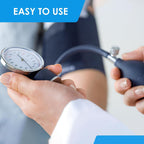 Primacare DS-9197-BL Professional Classic Series Manual Adult Size Blood Pressure Kit, Emergency Bp kit with Stethoscope and Portable Leatherette Case, Nylon Cuff, Blue