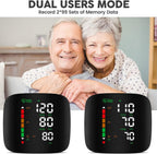 Double love Wrist Blood Pressure Monitor Led Display Black | Touch Screen Wrist Blood Pressure Cuff 99x2 Reading Memory Wrist Bp Monitor with Carrying Case