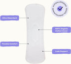 Honey Pot - Calming Long Panty Liners for Women - 100% Organic Cotton Top Sheet - Feminine Care - Non Cooling - Calming Herbs of Lavender, Ashwagandha, & Lemon Balm - 30ct
