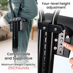 Knee Support for Crutches, Adjustable Leg Support for Post-Surgery Recovery, Comfortable Cushion for Injuries and Fractures