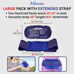 Reusable Hot and Cold Ice Packs for Injuries (3-Piece Set), Joint Pain