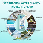 150 Pieces 16 in 1 Water Test Strips, Pool and SPAs Water Test and Drinking Water, Water Test Strips Kit with 16 Parameters, Total Hardness Analysis, pH Test, Alkalinity