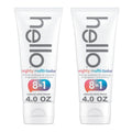 hello 8-in-1 Mighty Multi-Tasker Fluoride Toothpaste, Mint, 2 Pack, 4 oz | Anticavity, Antigingivitis, Antisensitivity, Strengthens Enamel, Whitens, Reduces Plaque, Crushes Tartar, Natural Mint Blend