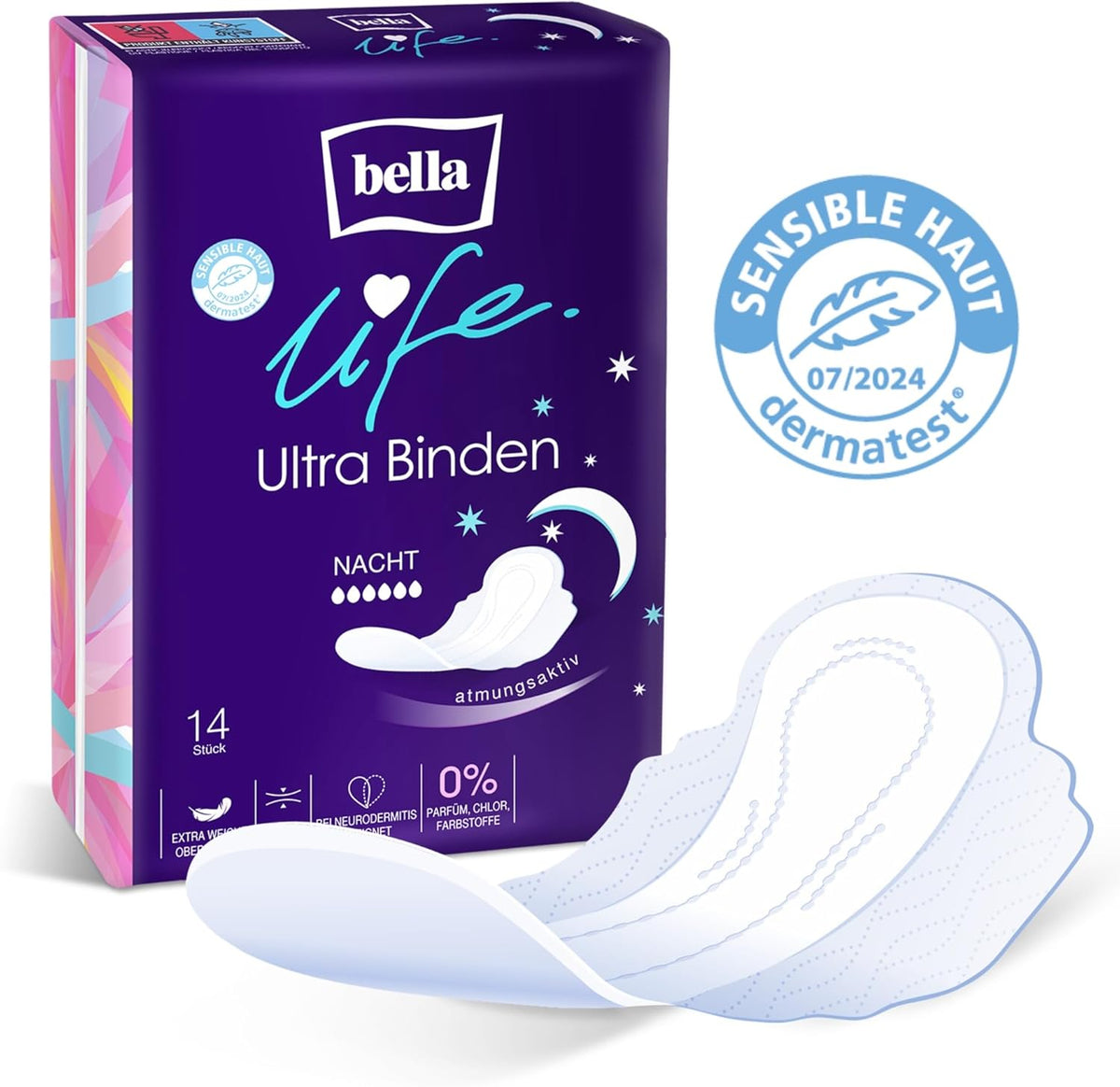 Bella Sanitary Pads Breathable 14 pieces 70 pieces