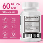 DVO Vaginal Probiotics for Women,pH Balance,60 Billion CFU with Prebiotics & Lactobacillus,Healthy Odor, Yeast Balance & Flora Support for Immune Health 90 Count