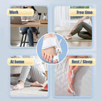 Bunion Corrector for Women & Men - Adjustable Nighttime Big Toe Straightener Bunions Splint with ABS Support for Hallux Valgus Relief Hammer Toe Brace Sleeping Home Use Left/Right Feet - 2PC Black