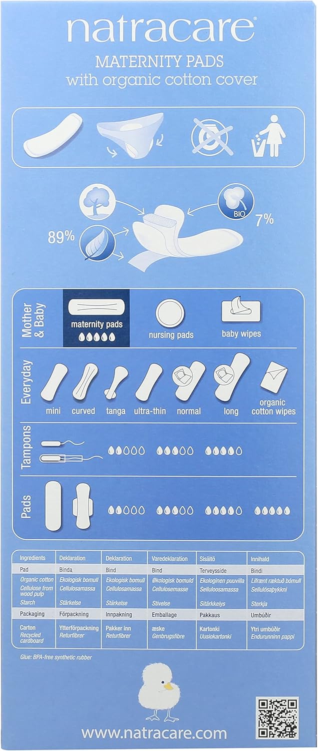 Natracare Maternity Pads Organic 10 pieces
