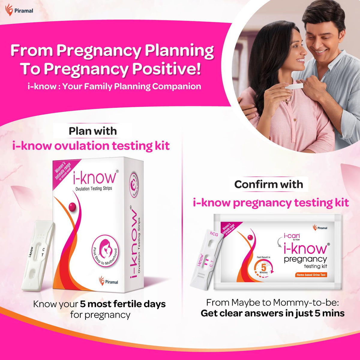 i Know Pregnancy Test Kit | Pack of 3 | 99% Acurate Results within 5 mins | Urine Pregnancy Kit at Home | HCG Hormone Detection Kit | i Can Pregnancy Testing Kit is now i Know Pregnancy Test Kit