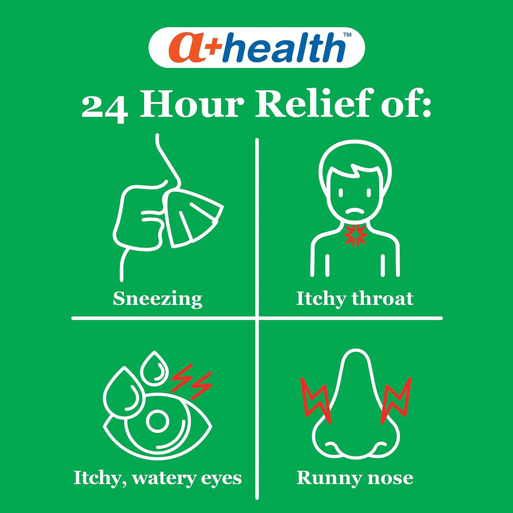 A+Health Cetirizine Hcl 10Mg Liquid Gels, 24 Hour Allergy Relief 65 Count