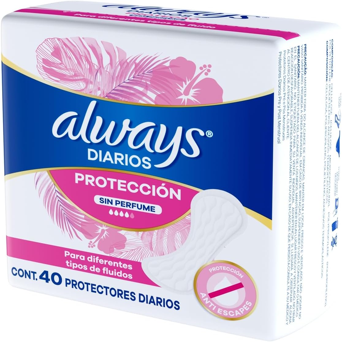 Always Panty Liners Fragrance-Free 40 pieces