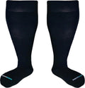 Plus Size Compression Knee High Socks, Wide Calf Extra Large for Men and Women, Comfortable Cotton