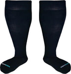 Plus Size Compression Knee High Socks, Wide Calf Extra Large for Men and Women, Comfortable Cotton