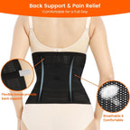 Trendyline Postpartum Belly Band Wrap: Abdominal Binder for Post Surgery | Back Support with Adjust Belly Compression Help Improve Posture & Relieve Back Pain Post C-Section While Getting Up & Feeding